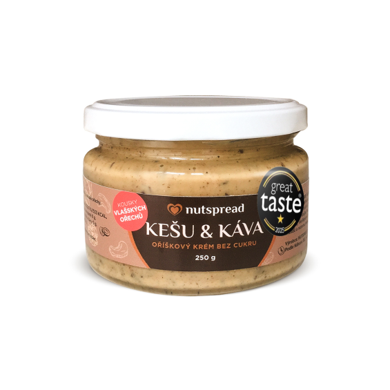 Kešu máslo s kávou a vlašskými ořechy - GREAT TASTE WINNER 2025